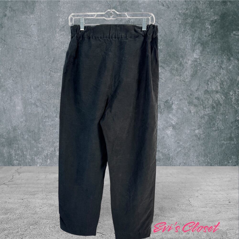 MADEWELL Pants Women's Sz S Black Tapered Huston  Crop MC 989